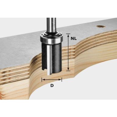 Festool HW S8 D19/NL25 Kantfräs 8mm spindel