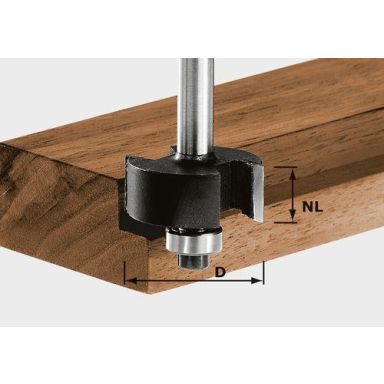 Festool HW S8 D31,7/NL 12,7 Falsfräs 8mm spindel