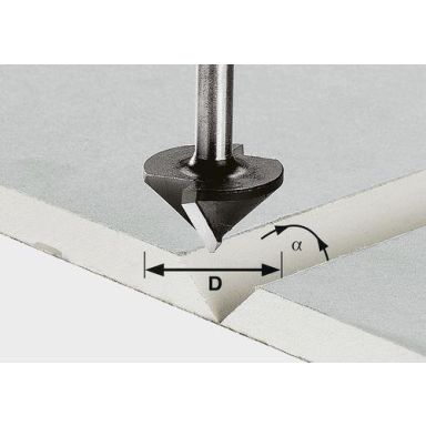 Festool HW S8 D32/90° Gipskartongfräs 8mm spindel