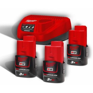 Milwaukee M12 NRG-303 Opladningspakke