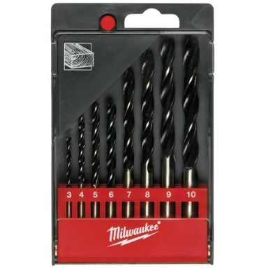 Milwaukee DIN 7487E 4932352466 Puuporanteräsarja 8 osaa