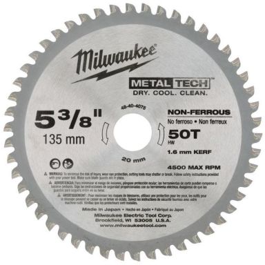 Milwaukee 48404075 Sågklinga 135x20mm, 50T