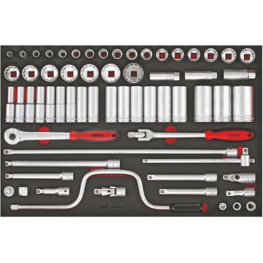Teng Tools TTESK63 Hylsnyckelsats 63 delar