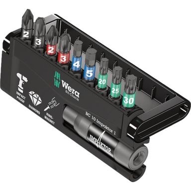 Wera Bit-Safe Impaktor 057680 Ruuvikärkisarja 10-osainen