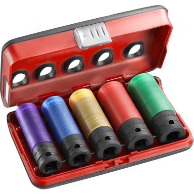 Facom NSI.5L Kraftpipesett 1/2", 15/17/19/21/22 mm