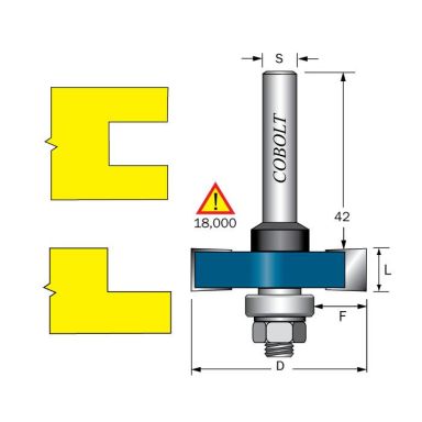 Cobolt 212-10135 Huullosjyrsin L=10, F=13,5 o D=41