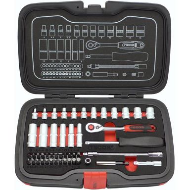 Tecos 34501048 Hylsnyckelsats 48 delar, 1/4&quot
