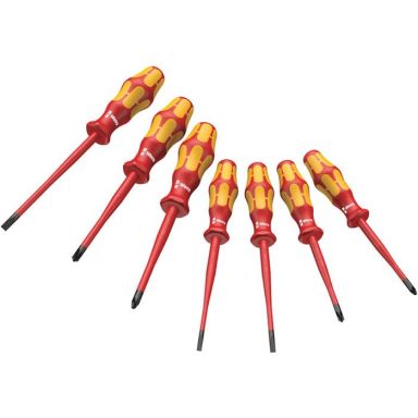 Wera 160 iSS/7 Kraftform Plus Skruvmejselsats serie 100, 7 delar