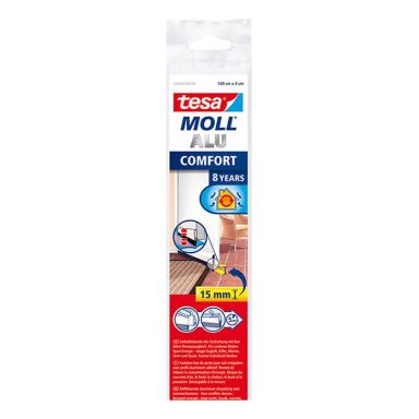 Tesa 05405-00100-00 Borstlist vit, 1 m x 40 mm, fjädrande