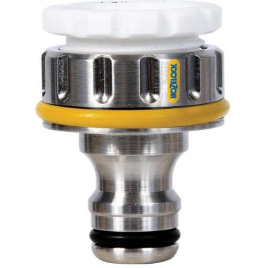 Hozelock 2041 Metall PRO Vandhanekobling til 1/2" BSP & 3/4" BSP utv. tråd