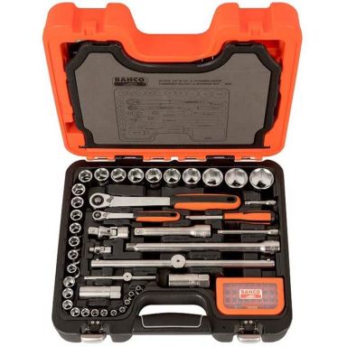 Bahco S95 Hylsnyckelsats 95 delar, 1/4&quot, 1/2&quot
