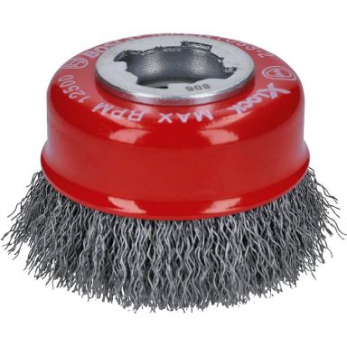 Bosch Clean for Metal Stålbørste med X-LOCK, bølgeformet ledning, 0,3 x 75 mm