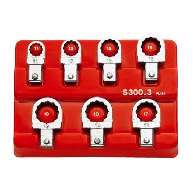 Facom J.300-3 Kiintolenkkiavainsarja 7 kpl, 9x12 mm