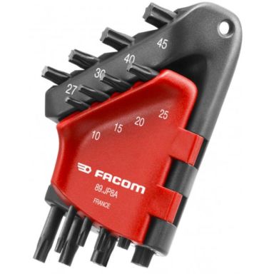 Facom 89S.JP8A Torxnyckelsats T10-T45, 8 st