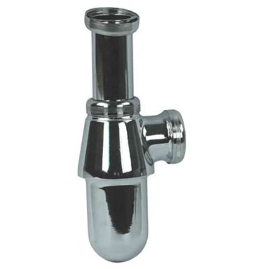 Gelia 3000920502 Pungvattenlås krom, för 32 mm rör