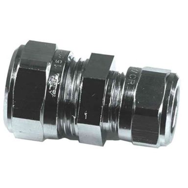 Gelia 3006110942 Klämringskoppling rak, förminskad, krom, 10 x 8 mm