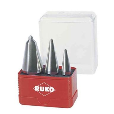 Ruko A101033 Levyporaussarja kartiomainen, 3 osaa, muovirasia