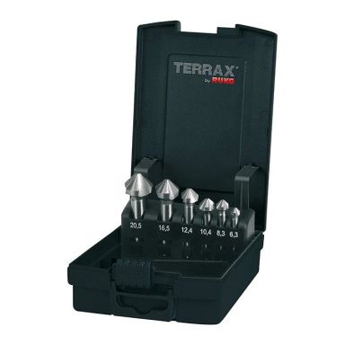 Ruko A102152RO Forsænkersæt 6 dele, plastkassette Terrax