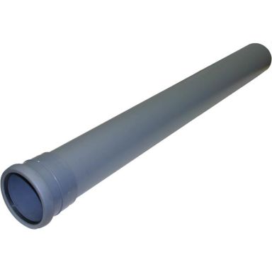 Pipelife 070068 Avloppsrör med 1 muff, 110 x 5000 mm