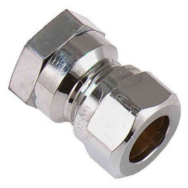 Vatette FG033053420 Klämringskoppling rak, förkromad, inv gänga, 15 mm x G10