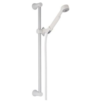 FM Mattsson Sarona Duschset vit, med aluminiumstång 610 mm