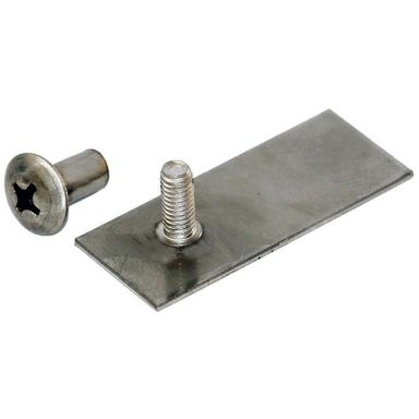 Design4Bath TBD-0101 Limplate til enkel rørklammer, 10-pk