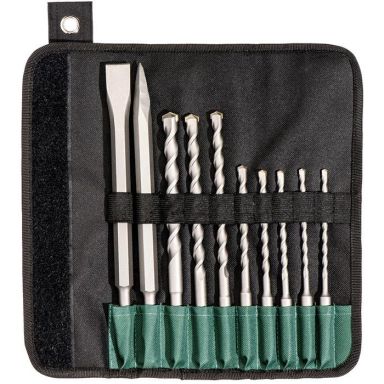 Metabo 630824000 Poranterä- ja talttasarja SDS-Plus, 10 osaa