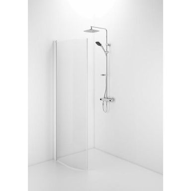 Contura Space SBVK 900 Dusjvegg bøyd, med håndtaksprofil, 900 mm