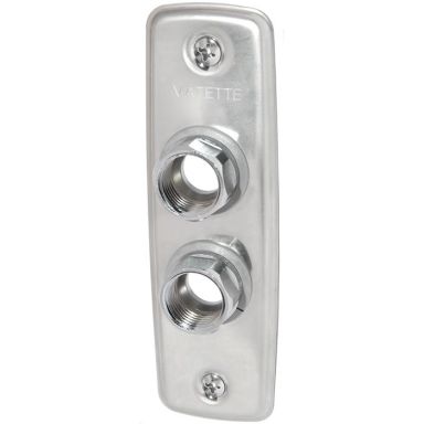 Vatette 8550650 Väggbricka 2-håls, 15 mm