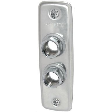 Vatette 8550615 Väggbricka 2-håls, 15 mm