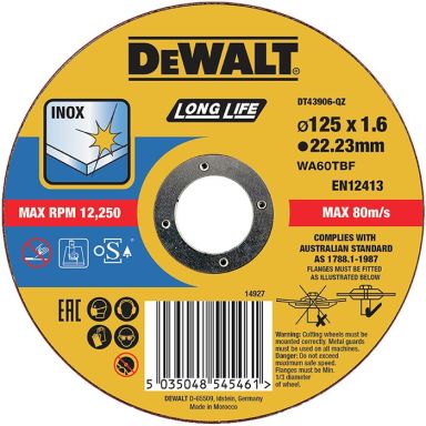 Dewalt DT43906 Kapskiva thin cutting