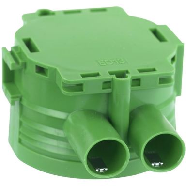 Gelia 1426024-2 Apparatboks grønn, enkelgips, inkl. låsefjær