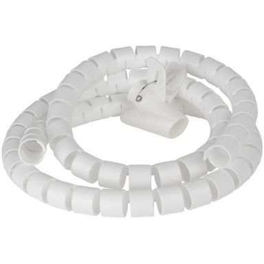 Gelia 4000014351 Kabelopppsamler 1,5 m x 25 mm, hvit
