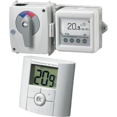 Termoventiler Termomatic EC Home WL Villareguleringspakke med trådløs rumsensor