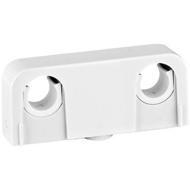 Faluplast Snap 14080 Rørklemme dobbel, 16/20 mm, hvit