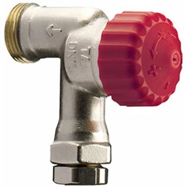 TA Calypso TRV-3 Radiatorventil vinkel, med kombikobling