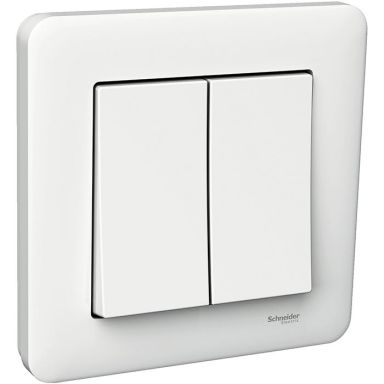 Schneider Electric Exxact Primo Strömbrytare infälld, kron, vit
