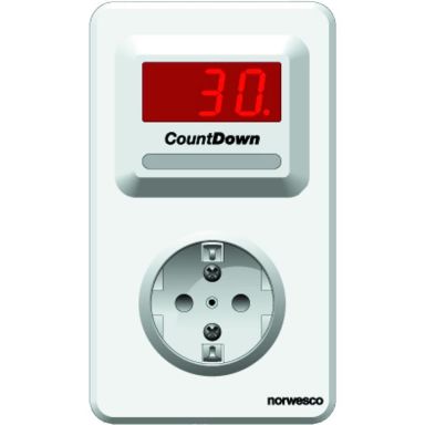 Norwesco CountDown CDOK Suojausajastin elektroninen, seinäpistorasialla