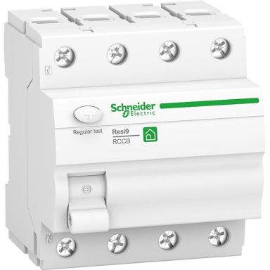 Schneider Electric Resi9 Jordfelsbrytare 4-pol, 25 A