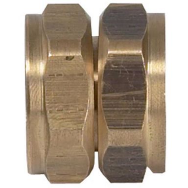 Vatette 1946088 Dubbelmutter 22 mm, mässing