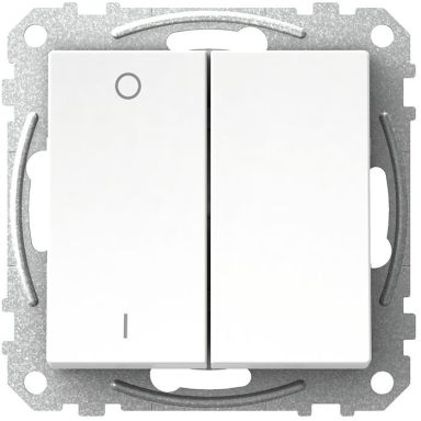Schneider Electric Exxact WDE002141 Kytkin nelikulmainen keinuvipu, ilman kouria, valkoinen