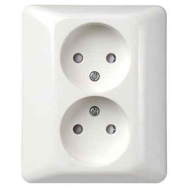 Elko EKO04508 Stikkontakt innfelt, ujordet, 2-veis, uten klemmer