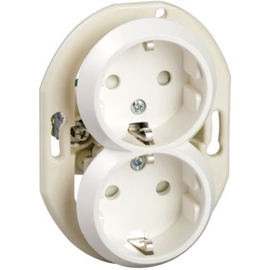 Schneider Electric Renova WDE011122 Seinäpistorasia ilman kehystä, maadoitettu, 2-osainen