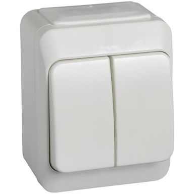 Schneider Electric Aqua Stark 183502600 Strömbrytare dubbeltrapp