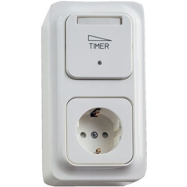Schneider Electric Trend 189786700 Timer elektronisk, 2-pol med vägguttag