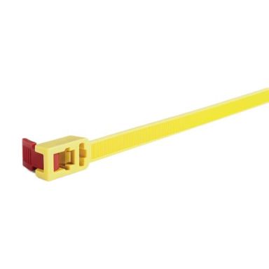 Hellermann Tyton SpeedyTie Nippusiteet keltainen, avattava, 13 x 752 mm, 5 kpl/pakkaus