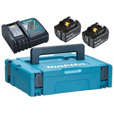 Makita Powerpack 197624-2 Pikalatauslaite 2 x 5,0 AH + latauslaite