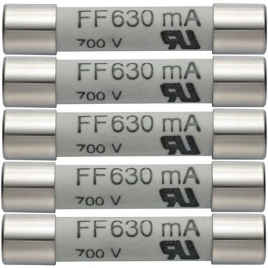 Testo 05900007 Reservesikring 630 mA / 600 V, 5-pk