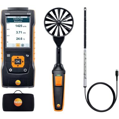 Testo 440 Kombimålesett for luftstrøm, med Bluetooth