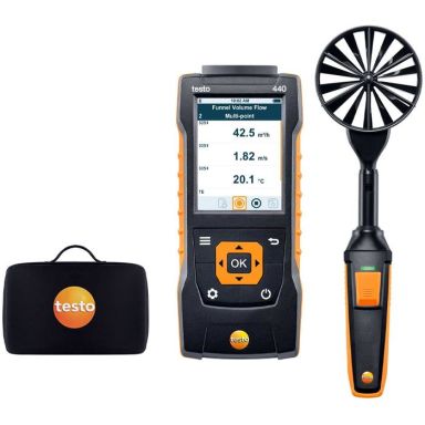 Testo 440 Vingehjulmålesett med vingehjulgiver og veske